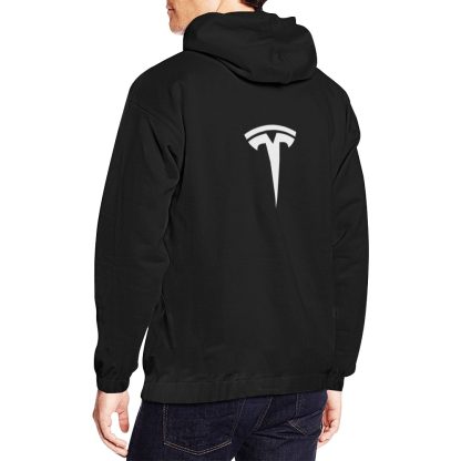Tesla Hoodie Classic Plaid Men's All Over Print Hoodie (USA Size) (Model H13) - Image 5