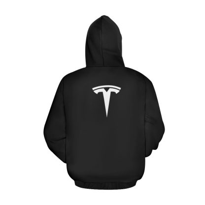 Tesla Hoodie Classic Plaid Men's All Over Print Hoodie (USA Size) (Model H13) - Image 3