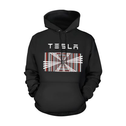 Tesla Hoodie Classic Plaid Men's All Over Print Hoodie (USA Size) (Model H13) - Image 2