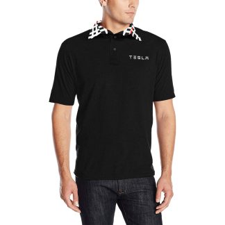 Tesla Plaid Polo Shirt 2 Men's All Over Print Polo Shirt (Model T55)