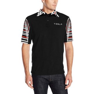 Tesla Plaid Polo Shirt 3 Men's All Over Print Polo Shirt (Model T55)