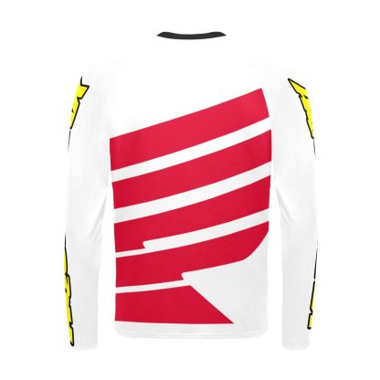 MACSBOOST Racing Swim Shirt Aquatrax Sleeve Men's Long Sleeve Swim Shirt (Model S39) - Image 4