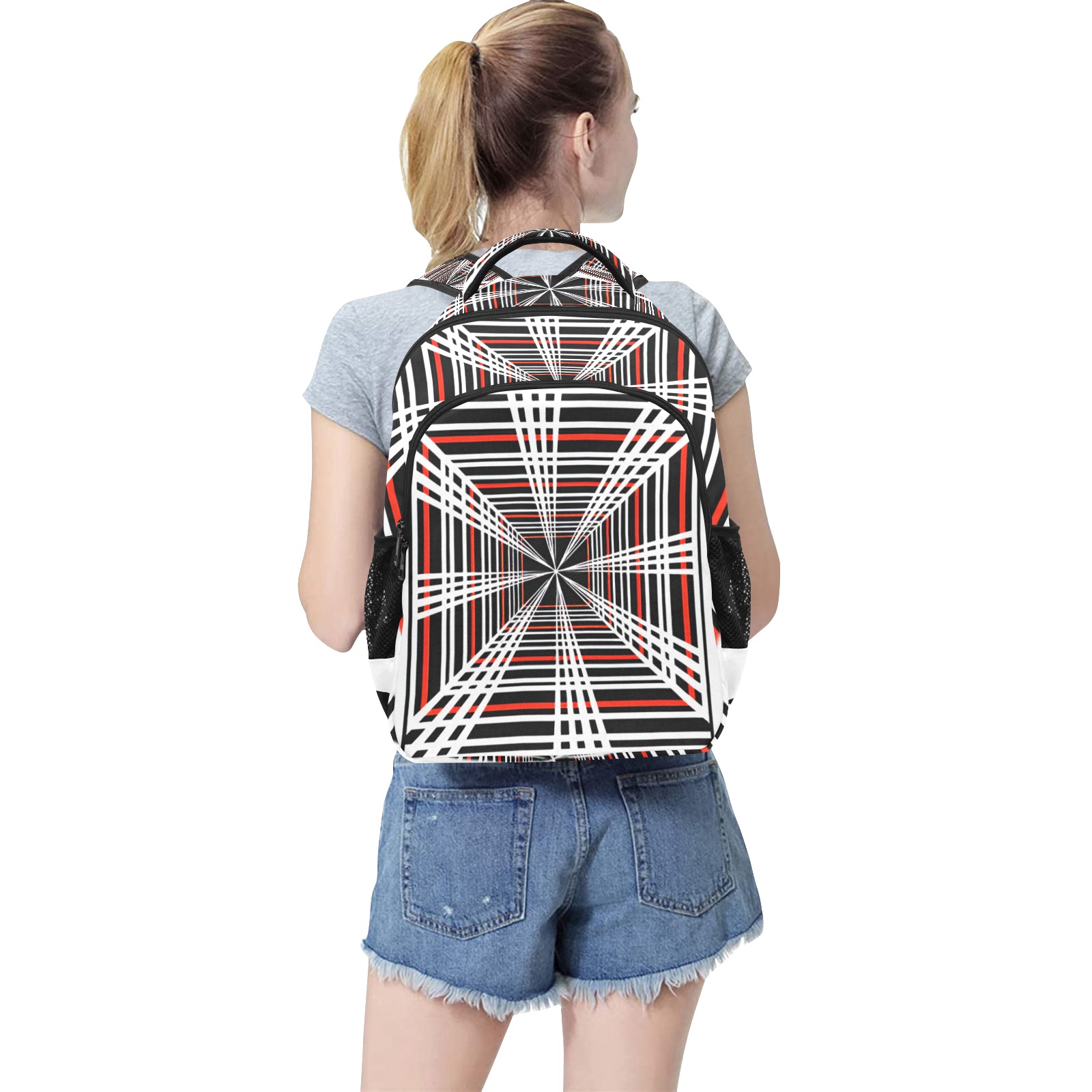 Tesla Plaid Backpack Custom Multi-function Backpack (Model 1731) - Image 2