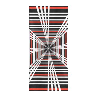 Tesla-plaid sand resistant Beach Towel