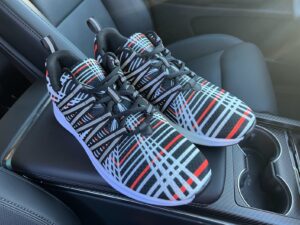 tesla plaid shoes